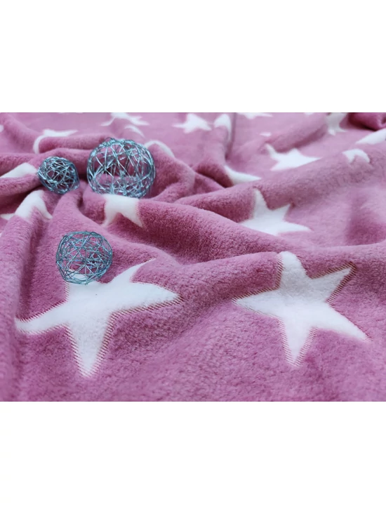 mintás wellsoft /nagy fehér csillagok (legnagyobb 8cm) /rózsaszín