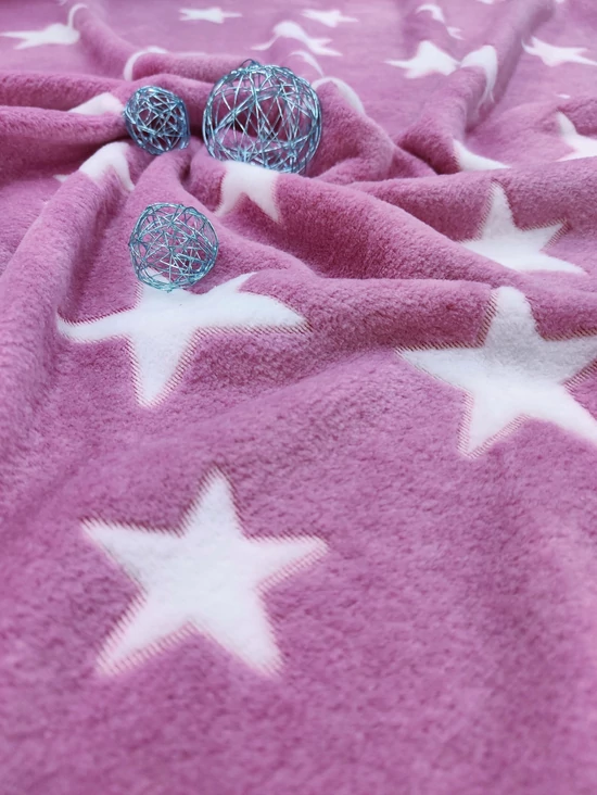 mintás wellsoft /nagy fehér csillagok (legnagyobb 8cm) /rózsaszín