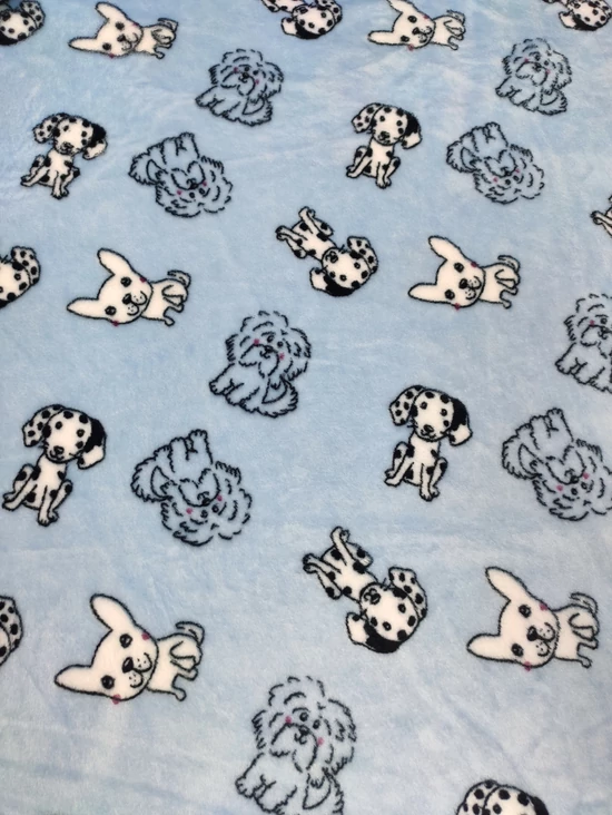 mintás wellsoft /kutyabarátok (dalmata 7cm*5cm) /jégkék