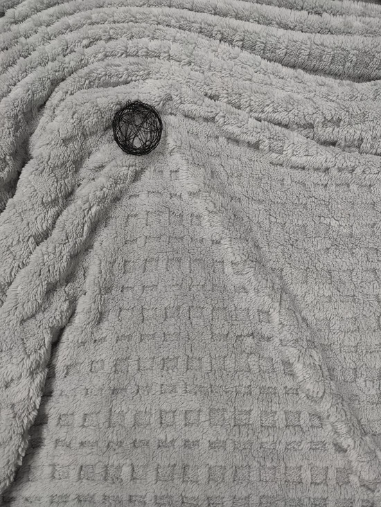 jacquard mintás sherpa /kocka 2cm*2cm /ezüst