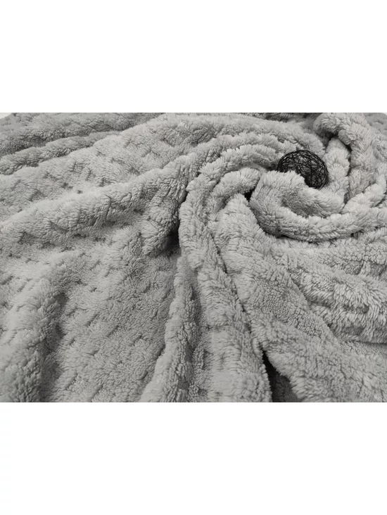 jacquard mintás sherpa /kocka 2cm*2cm /ezüst