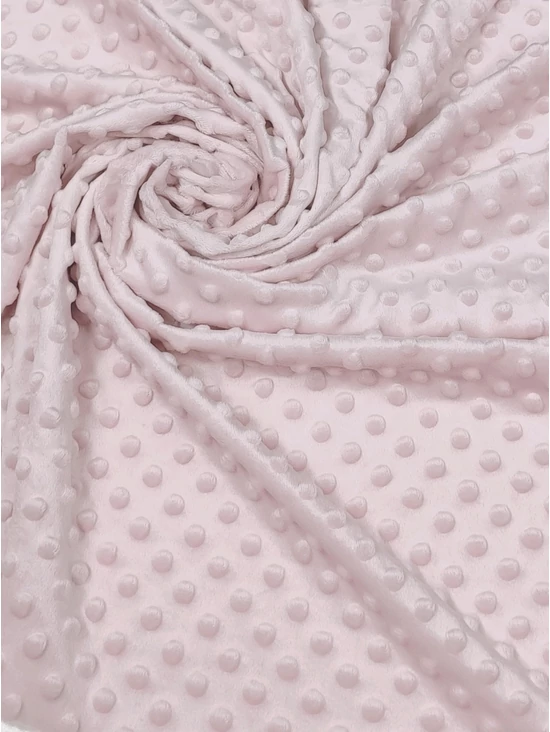 minky dot /rose gold