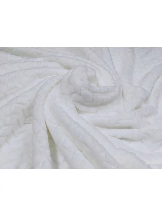 jacquard mintás wellsoft /halszálka mintás (egy sáv 4cm) /fehér