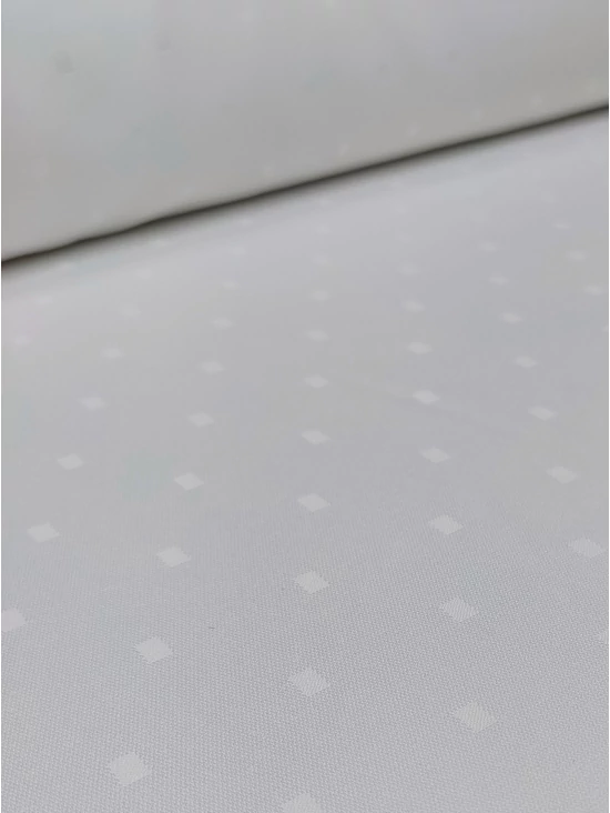 mintás damaszt anyag /szennytaszító /apró kockás (0,5cm*0,5cm) /fehér
