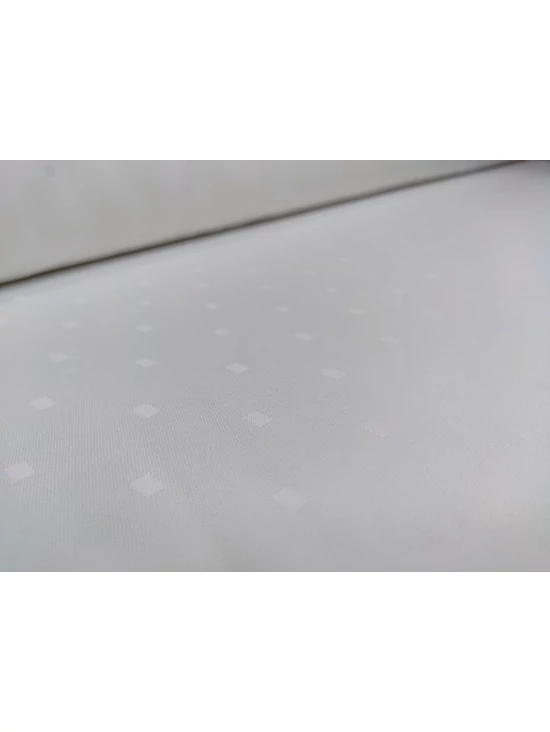 mintás damaszt anyag /szennytaszító /apró kockás (0,5cm*0,5cm) /fehér