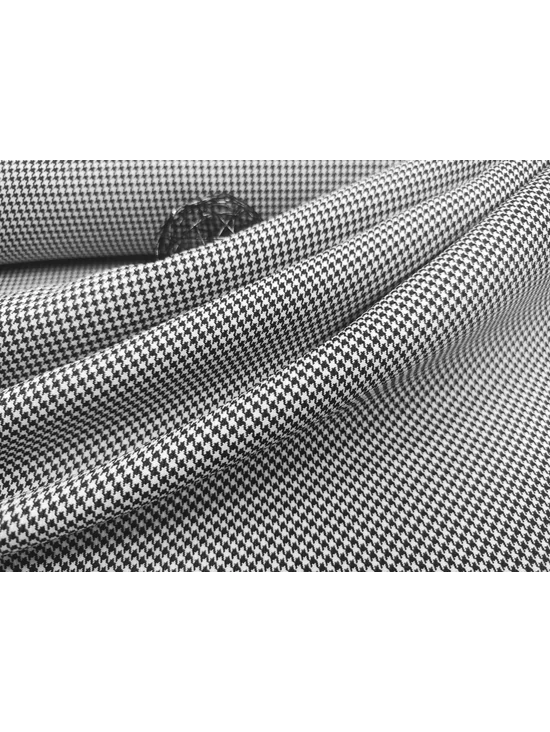 Szakács nadrág anyag /tyúkláb mintás (fehér minta 3mm* 3mm)