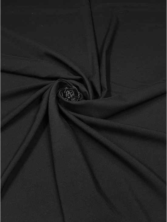 elasztikus kevertszálas szövet /T/R twill /vastag /Fekete