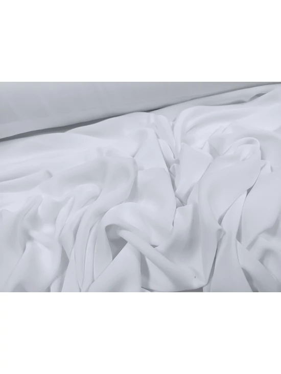 egyszínű georgette /hófehér