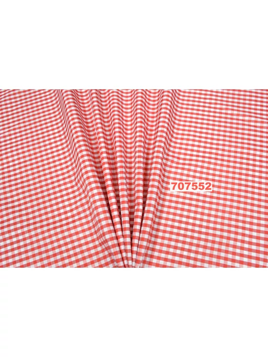 mintás puplin /Bross kockás /piros
