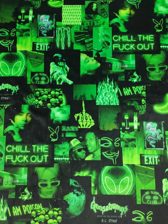 elasztikus mintás plüssvelúr /éjszakai élet a neon fények között (