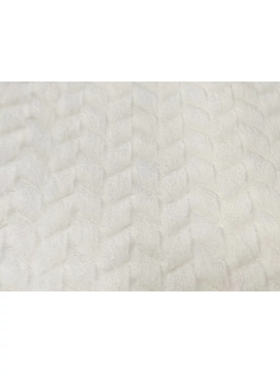 jacquard mintás wellsoft /halszálka mintás (egy sáv 4cm) /törtfehér /180cm széles