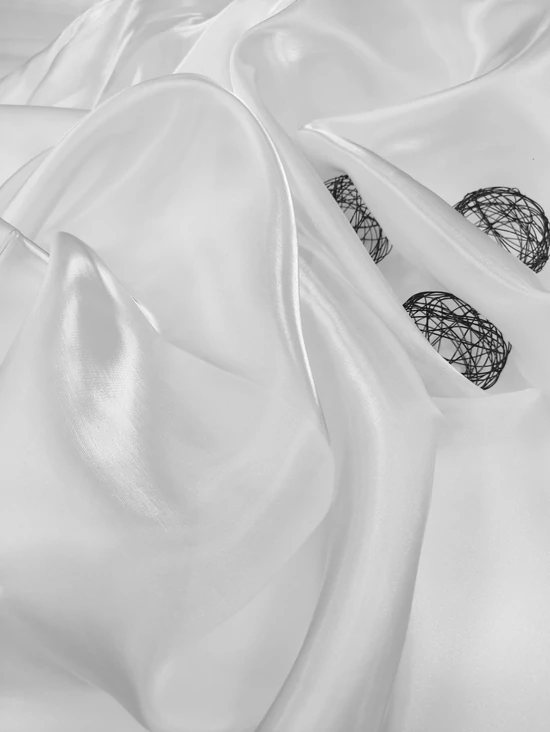szatén organza /150cm széles /fehér