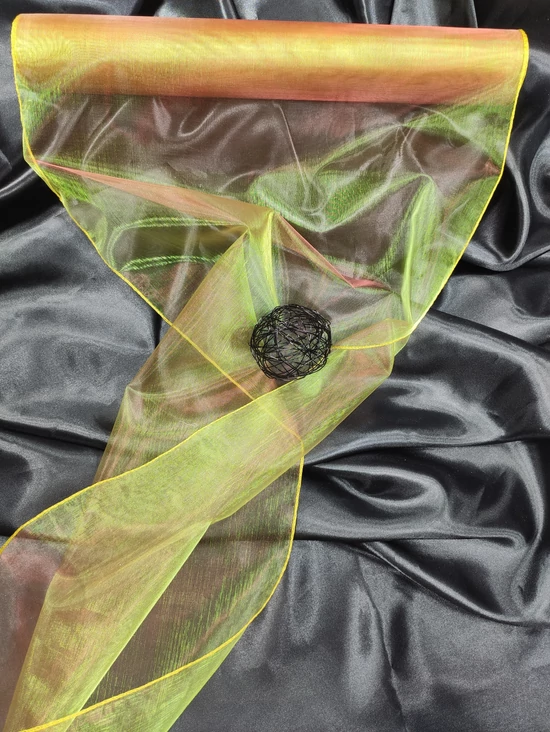organza /37cm széles /színjátszós arany (10 yard)