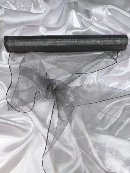 organza /37cm széles /szürke (10 yard)