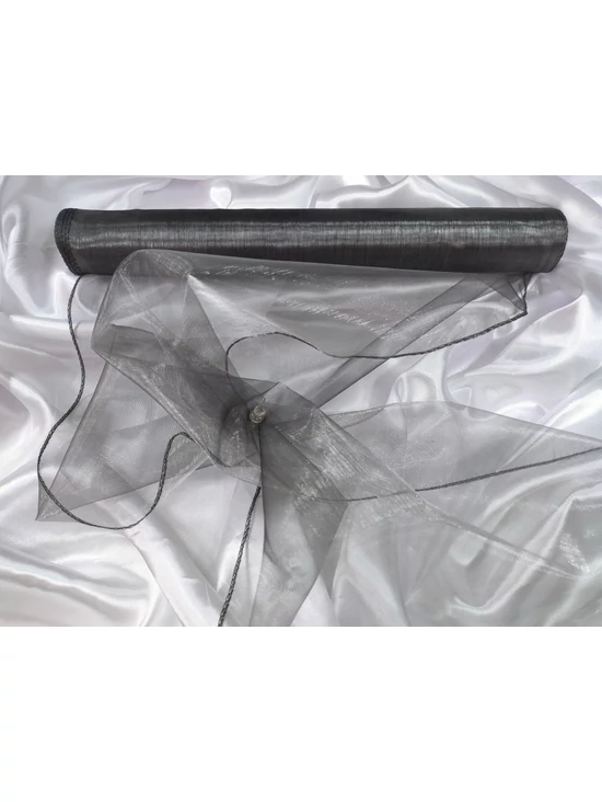 organza /37cm széles /szürke (10 yard)