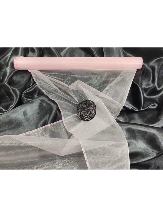 organza /37cm széles /halvány rózsaszín (10 yard)