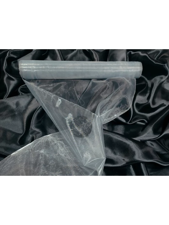 organza /37cm széles /ezüst szürke (10 yard)
