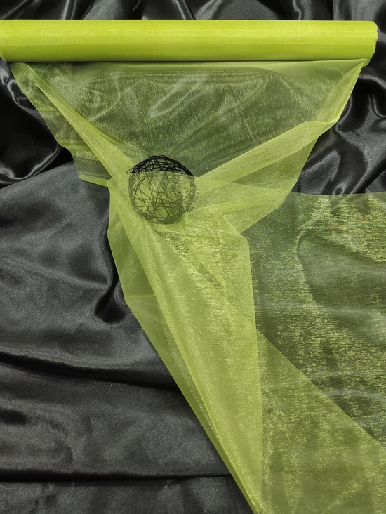 organza /37cm széles /kiwi (10 yard)