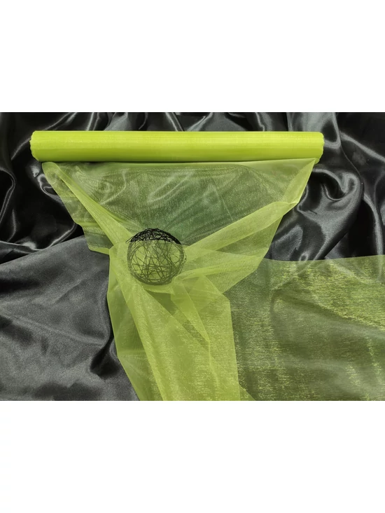 organza /37cm széles /kiwi (10 yard)