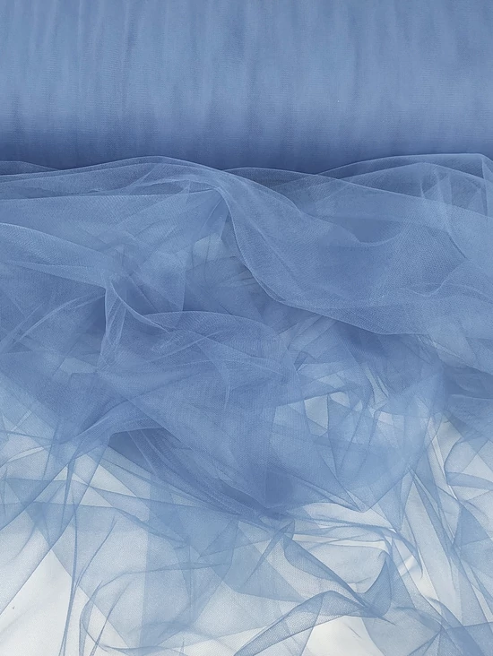 puha tüll /300cm széles /dusty blue