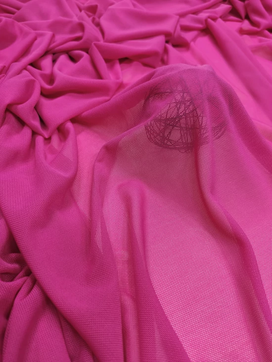 test necc /lágy tüll /fuxia