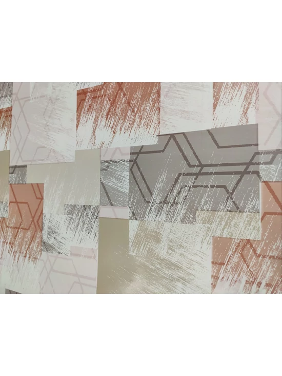 viaszos vászon /koptatott geometriai mintás (legnagyobb hatszög 10.5cm×9cm) /drapp