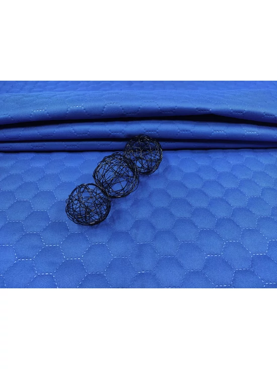 steppelt anyag /vízlepergetős /méhsejt mintás (méhsejt 3,4cm×3,4cm) /királykék