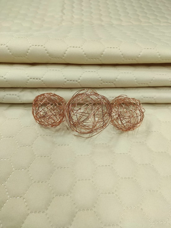 steppelt anyag /vízlepergetős /méhsejt mintás (méhsejt 3,4cm×3,4cm) /beige