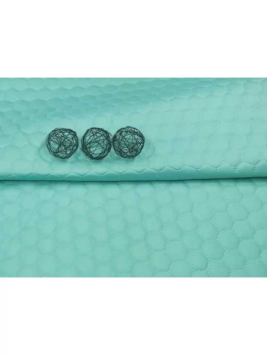 steppelt anyag /vízlepergetős /méhsejt mintás (méhsejt 3,4cm×3,4cm) /menta