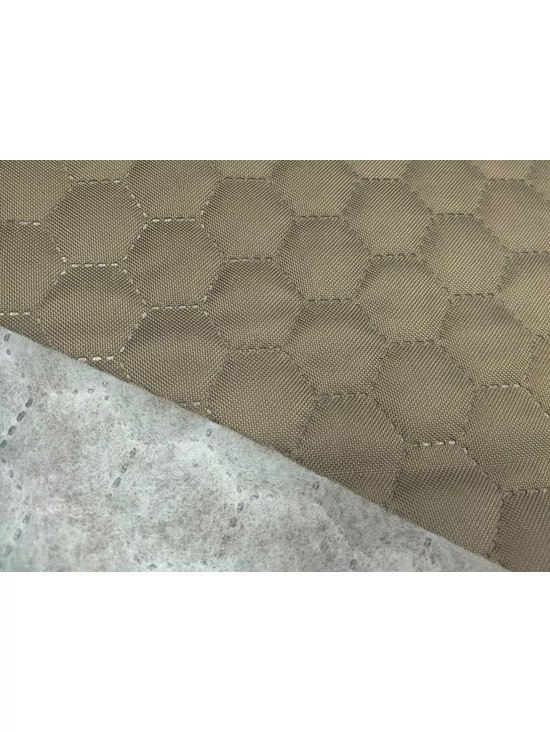 steppelt anyag /vízlepergetős /méhsejt mintás (méhsejt 3,4cm×3,4cm) /taupe