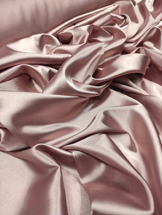 egyszínű elasztikus szatén /rose gold