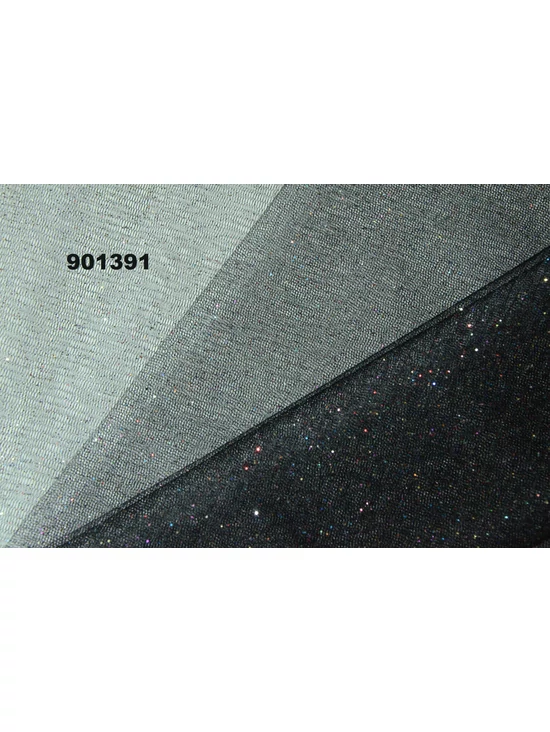 elasztikus glitteres tüll /fekete szines glitterrel