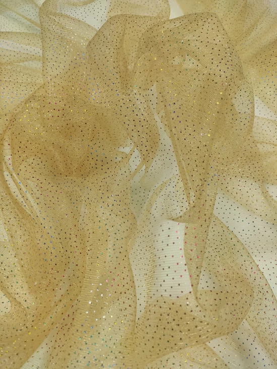 prémium glitteres tüll /kétoldalas /Belle arany