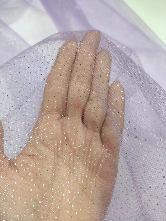 prémium glitteres tüll /kétoldalas /Szófia lila