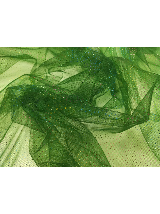 prémium glitteres tüll /kétoldalas /Ariel zöld