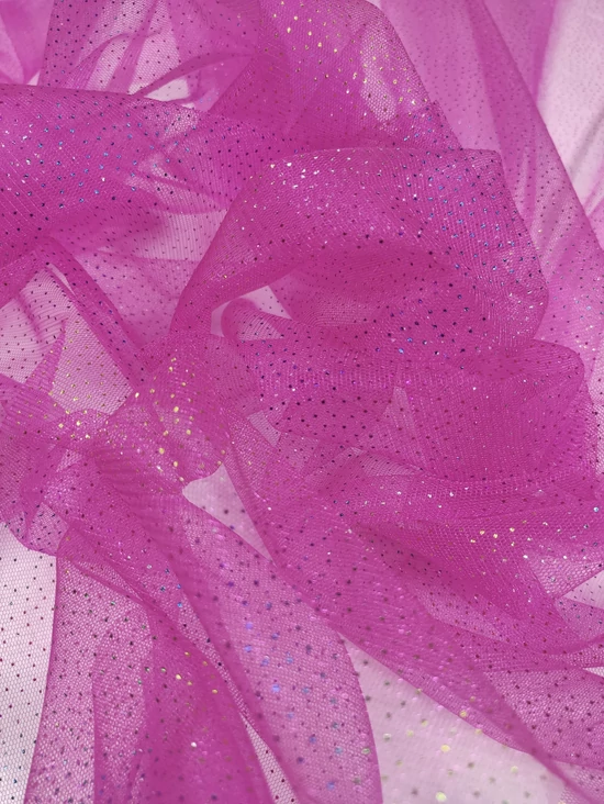 prémium glitteres tüll /kétoldalas /Barbie pink