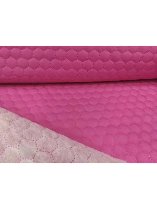 steppelt anyag /vízlepergetős /méhsejt mintás (méhsejt 3,4cm×3,4cm) /pink