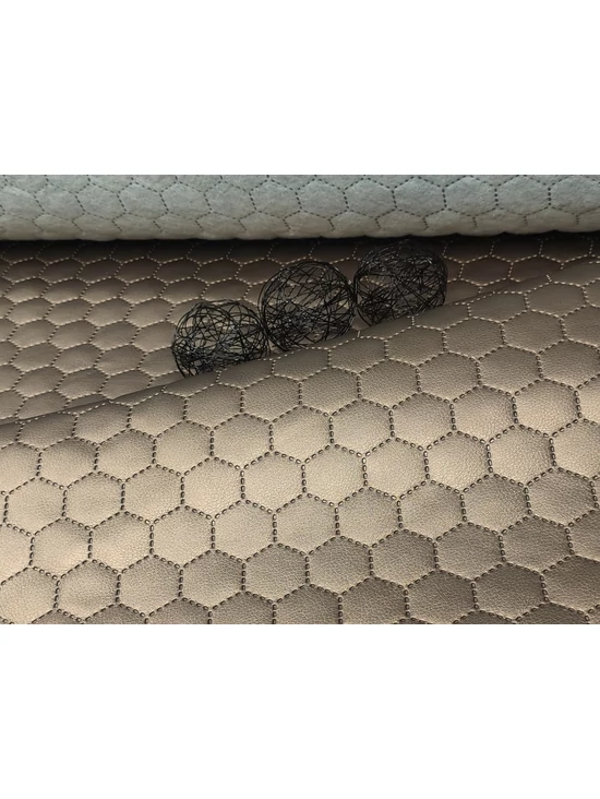 steppelt textilbőr anyag /vízlepergetős /méhsejt mintás (méhsejt 3,4cm×3,4cm) /metál /bronz
