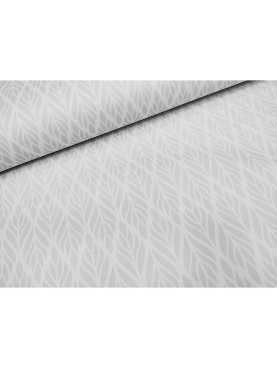 mintás HEKTOR /vízhatlan anyag /levelek sorban (egy levél 4cm *9cm) /szürke-fehér