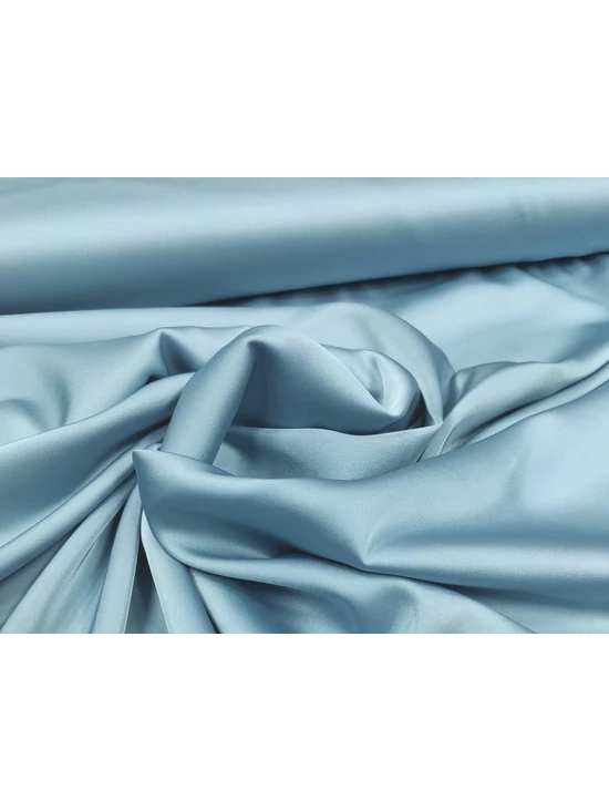 egyszínű elasztikus szatén /Armani /dusty blue
