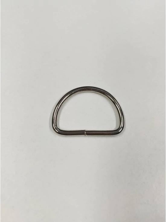 fém karabíner /30mm /félkör alakú /nikkel