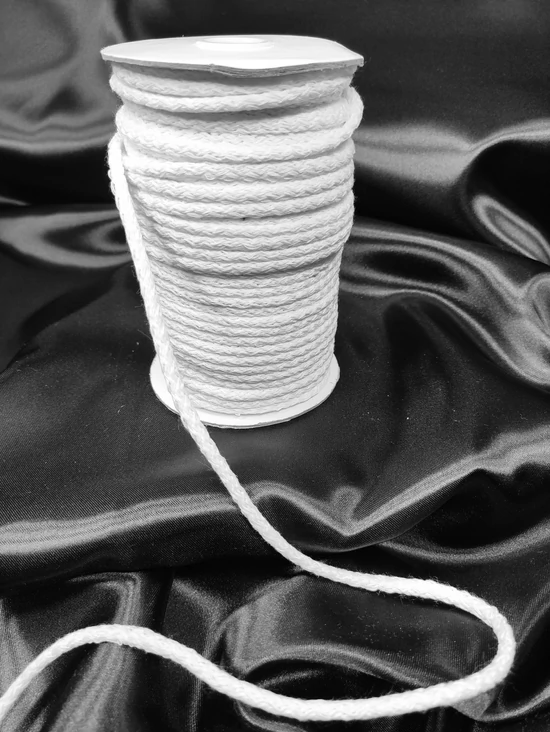 pamut zsinór /5mm /fehér