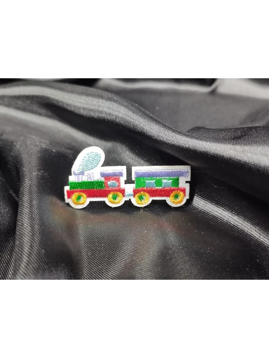 felvasalható aplikáció /színes vonat (5cm×2cm)