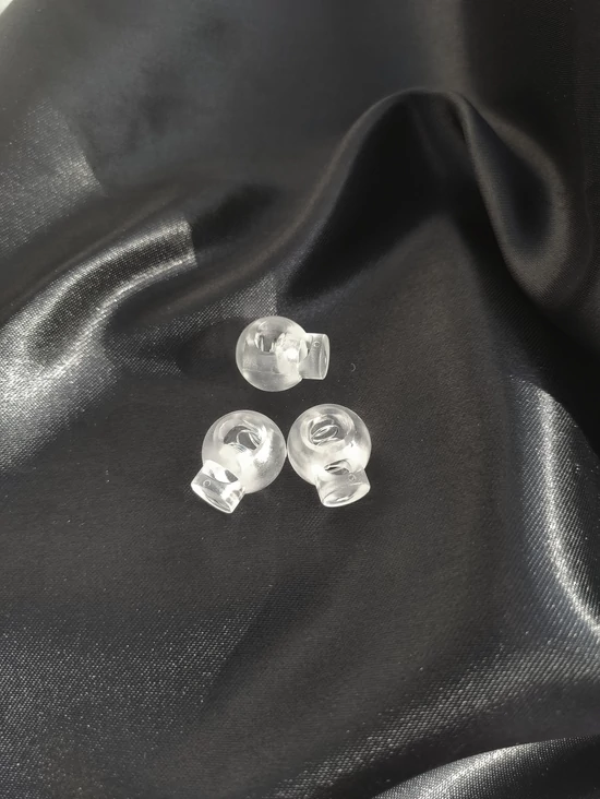rugós zsinórvég /15mm×18mm /átlátszó