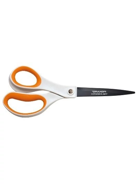 FISKARS tapadásmentes titánium bevonatos olló (21cm) /fehér