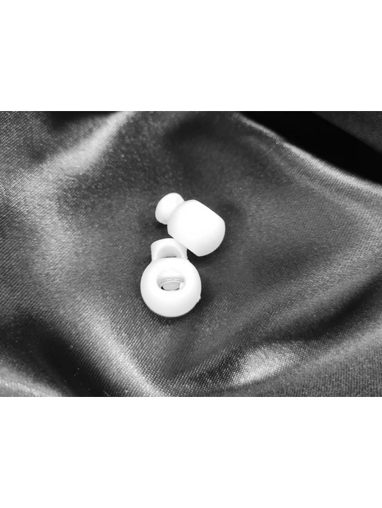 rugós zsinórvég /15mm×18mm /fehér