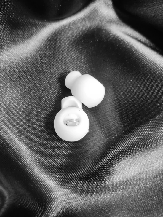 rugós zsinórvég /15mm×18mm /fehér