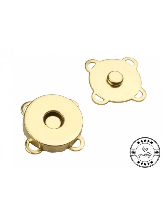 fém mágneszár /18mm /varrható /arany