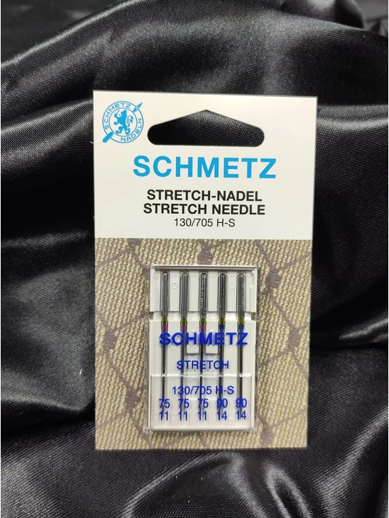 SCHMETZ stretch háztartási varrógéptű készlet (130/705 H-S) /nikkel /75-90