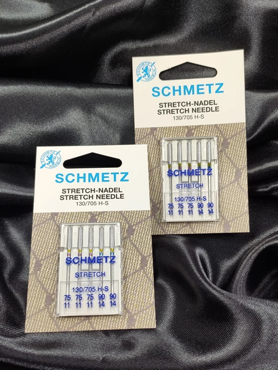 SCHMETZ stretch háztartási varrógéptű készlet (130/705 H-S) /nikkel /75-90